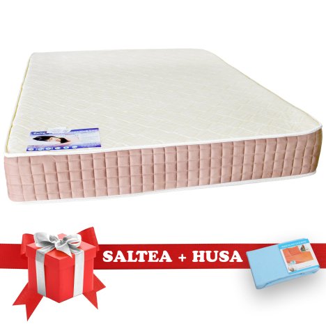 Set Saltea SuperOrtopedica Lux Saltex 1600x2000 + Husa cu elastic