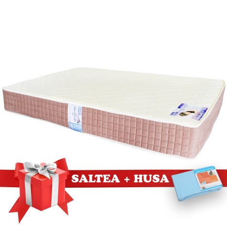 Set Saltea SuperOrtopedica Lux Saltex 1600x1900 + Husa cu elastic