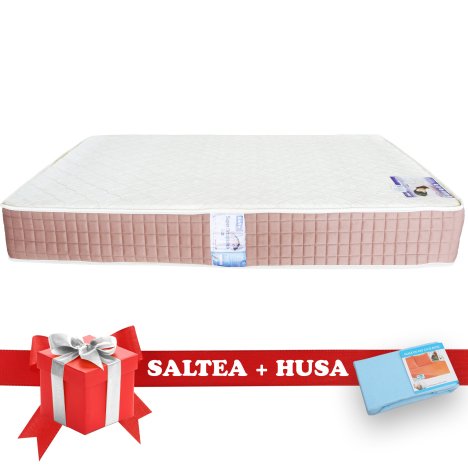 Set Saltea SuperOrtopedica Lux Saltex 1600x2000 + Husa cu elastic